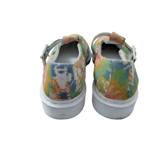 Dr. Martens Women size 11 Canvas  V Polley MTD Multi Color Artsy Boho Oxfords - Picture 4 of 6